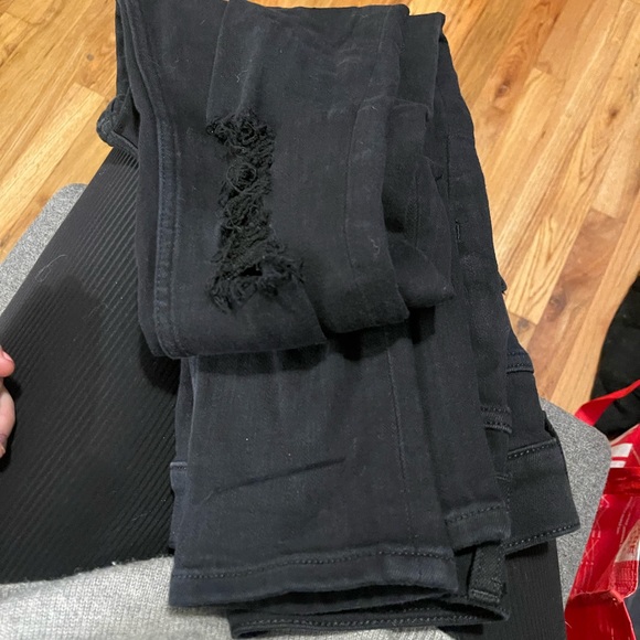 Express high-rise stretch legging, distressed knees, black- Size 0R - Picture 9 of 9